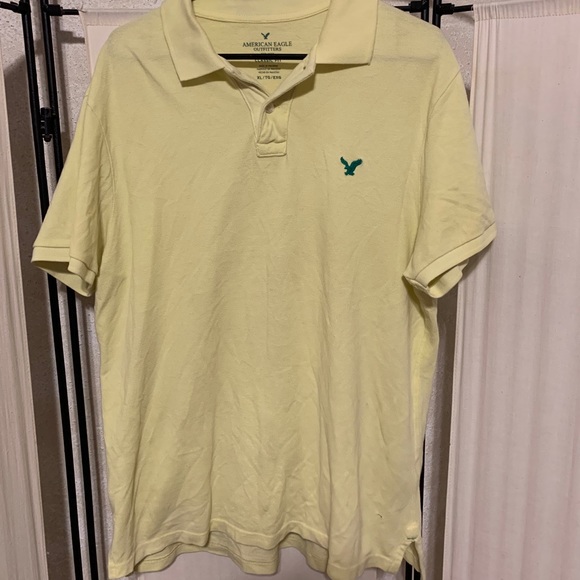 American Eagle Yellow Polo Shirt - Picture 1 of 3